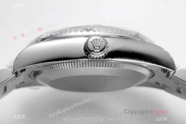 Swiss Clone Rolex Oyster Perpetual Datejust Watch 31mm Blue Dial Presidential Band 4