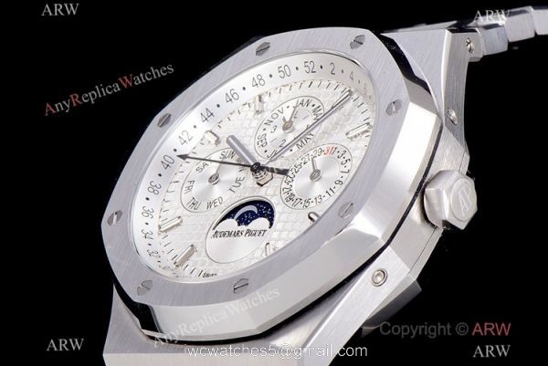 BF Audemars Piguet Perpetual Calendar Replica Watch Silver Dial Cal.5134 Movement 4