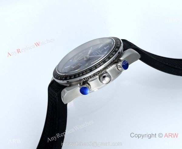 HRF Swiss Replica Omega Speedmaster Racing Chronograph Watch Blue Dial 4