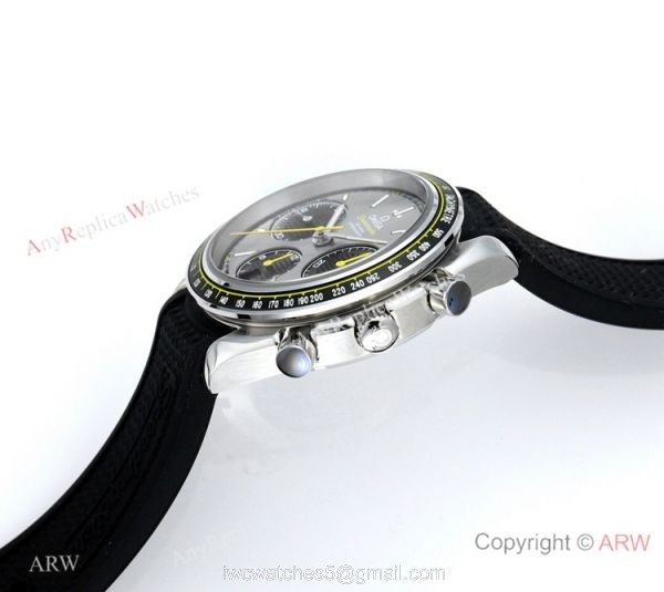 HRF Swiss Replica Omega Speedmaster Racing Gray Dial Watch 4