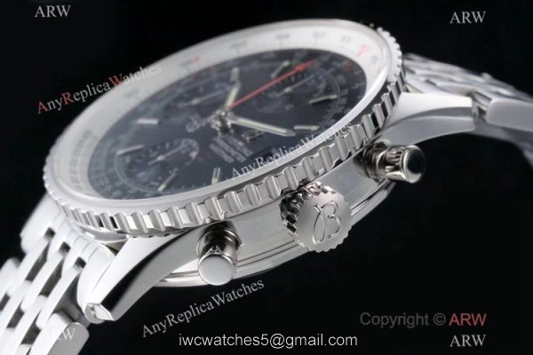 Swiss Grade Breitling Navitimer 1 41mm SS Blue Dial Watch KOR Factory A7750 Movement 4