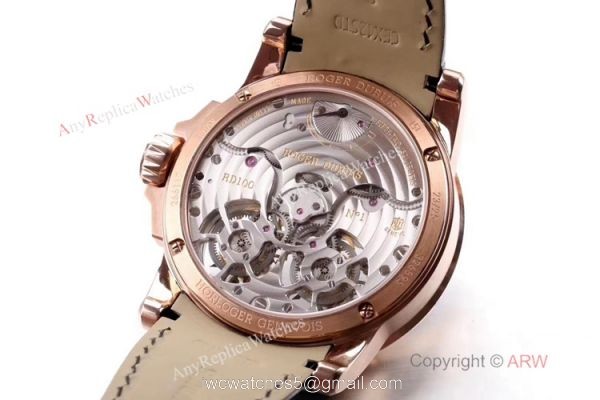 Super Clone Roger Dubuis RDDBEX0249 Double Tourbillon Rose Gold Watch 47mm 4