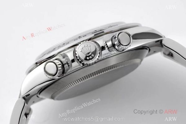 Super Clone Rolex Daytona VRF 7750 Chronograph White Dial Watch 116520 4