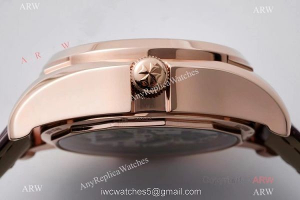 Swiss Replica Vacheron Constantin Fiftysix Flying Tourbillon EUR Factory 1:1 Best Edition Watch Rose Gold 4