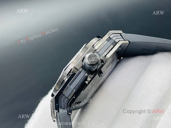 HB Factory New Hublot Big Bang Sang Bleu All Black Replica Watches 45mm 4