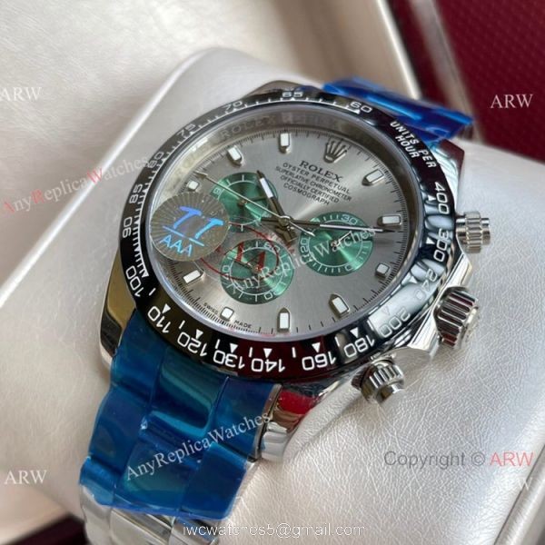 AAA Quality Replica Rolex Daytona Black Ceramic Green Subdials 4