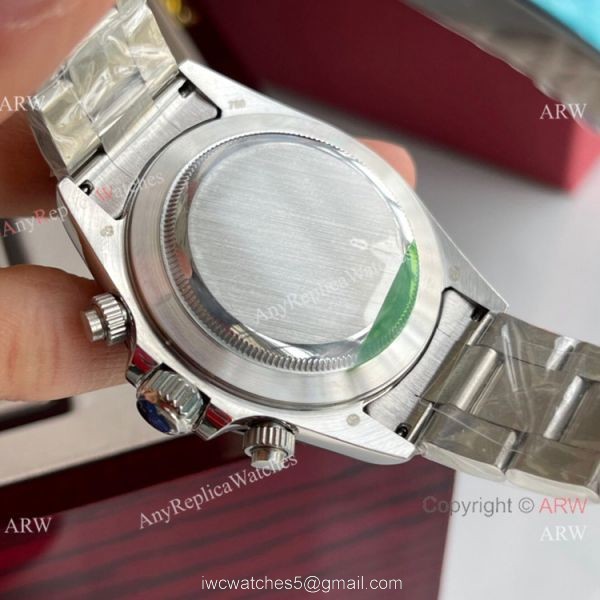 New Style Rolex Daytona Ice Blue Diamond Markers Watch 40mm 4