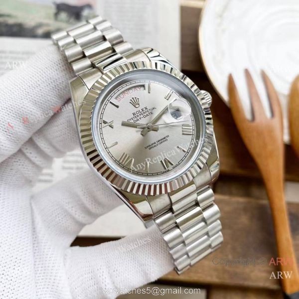 Copy Rolex Presidential Day Date Watches Ice Blue Dial 40mm 4