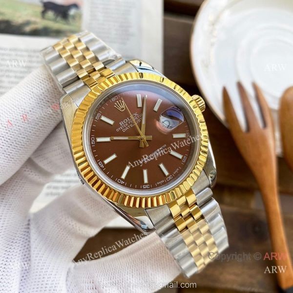 Copy Rolex Oyster Perpetual Datejust 40mm Watches Two Tone Jubilee Strap 4
