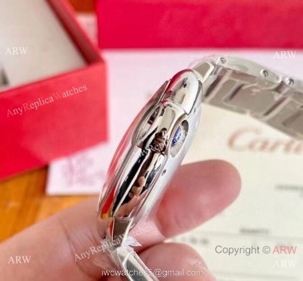 Clone Cartier Ballon Bleu Cartier Couple Watches Stainless Steel Bezel Automatic 4