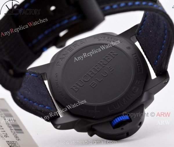 2021 New! VSF Swiss Panerai Luminor GMT Bucherer Blue PAM 1176 Watch Ceramic Case 4