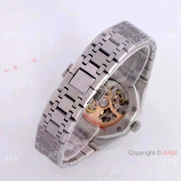 New Copy Audemars Piguet Royal Oak Skeleton Dial Watches Women 37mm 4