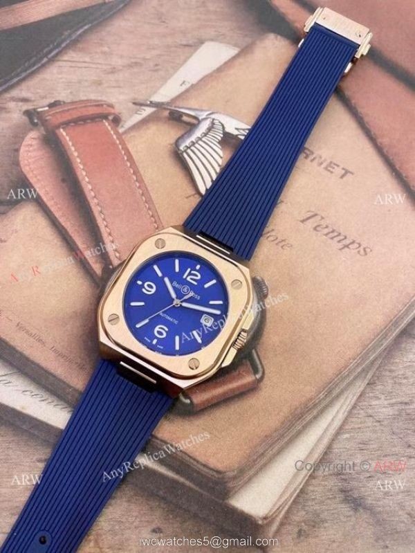 2021 New Copy Bell Ross BR05 Automatic Watch Rose Gold 42mm Mens 4