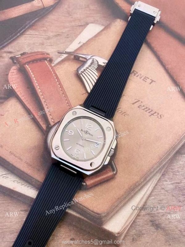 2021 New Copy Bell Ross BR05 Luxury Sports Watch Blue Steel 42mm 4