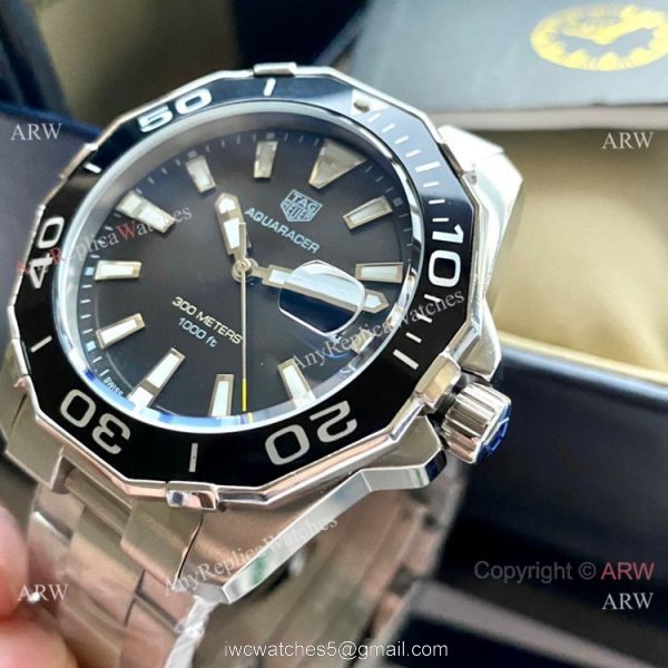 New Replica TAG Heuer Aquaracer 300m Automatic Watch Stainless Steel Black Dial 4