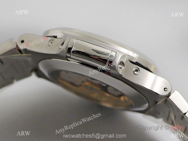 GR Factory Patek Philippe Nautilus Annual Calendar Moonphase Watch Black Dial 4