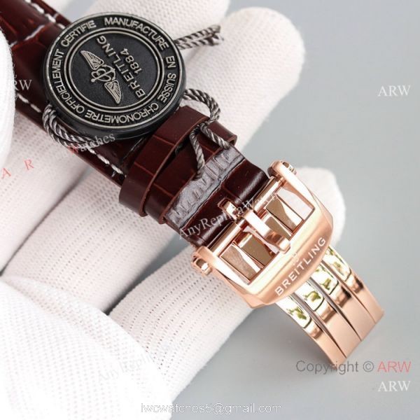 JH Factory Swiss Breitling Premier B01 Chronograph Watches Asia7750 Rose Gold 4