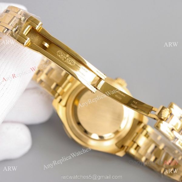JH Factory Replica Rolex Pearlmaster 81158 Yellow Gold Watch 34mm 4