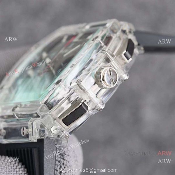 Top Quality Hublot Spirit of Big Bang Unico Sapphire Watch White Rubber Strap 4