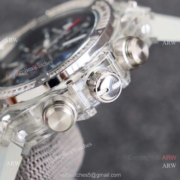 2021 Replica Hublot Big Bang Unico Sapphire Watch Diamond Bezel 45mm 4