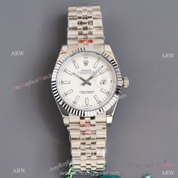 Swiss Quality Rolex Datejust ii 41mm Watch Silver Dial Jubilee Strap Citizen 8215 Movement 4