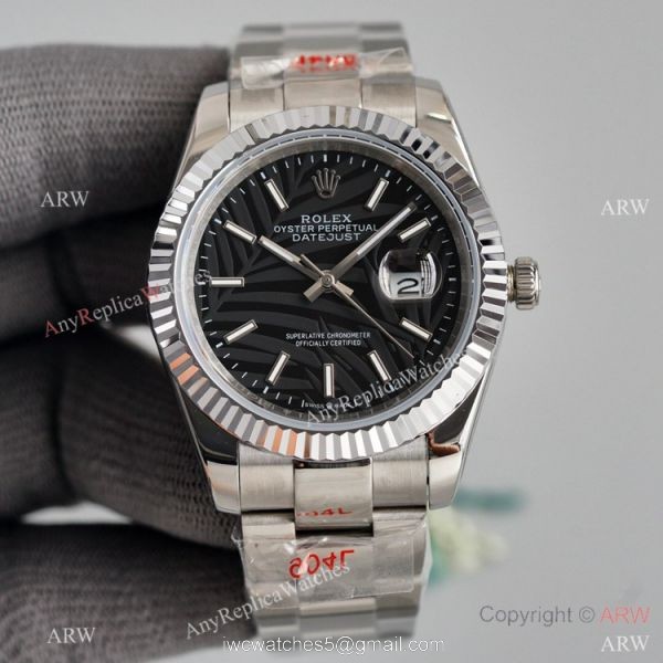 Rolex Datejust II 41mm Watch Stainless Steel Oyster Blue Palm Dial 4