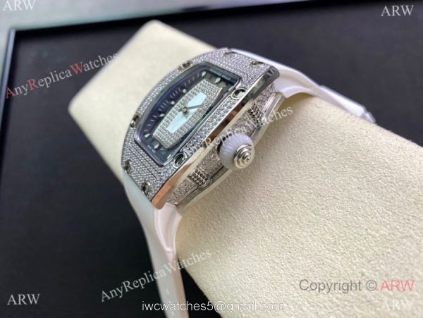 Copy Richard Mille RM07 Lady 31mm Watch Iced Out Diamond 4