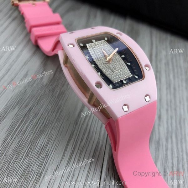 Swiss Quality Copy Richard Mille Rm007-1 Women Watch PinkRose Gold Case 4