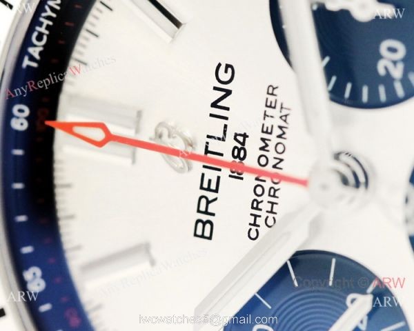 2021 New Breitling Rouleaux Bracelet GF Factory Breitling Chronomat Copy Watch 42mm White Dial 4