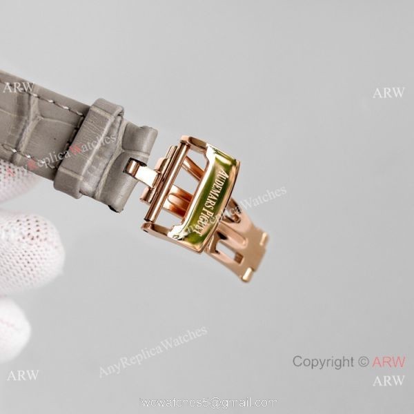 JH Factory Audemars Piguet Royal Oak Rose Gold 37mm Gray Dial Watch 4
