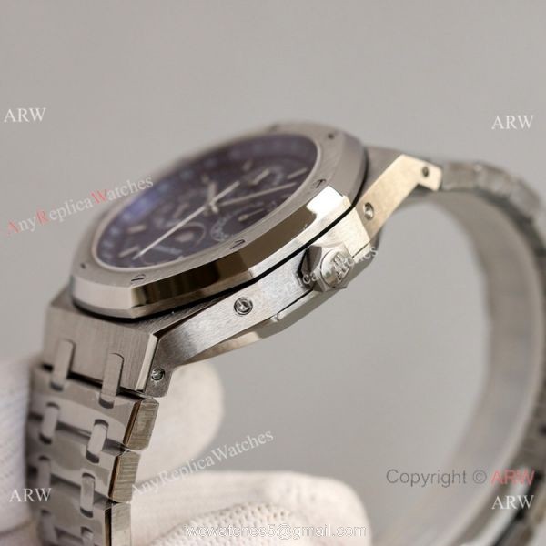 JH Factory Swiss Copy Audemars Piguet Royal Oak Perpetual Calendar Cal.5134 Blue Dial Watch Men 4