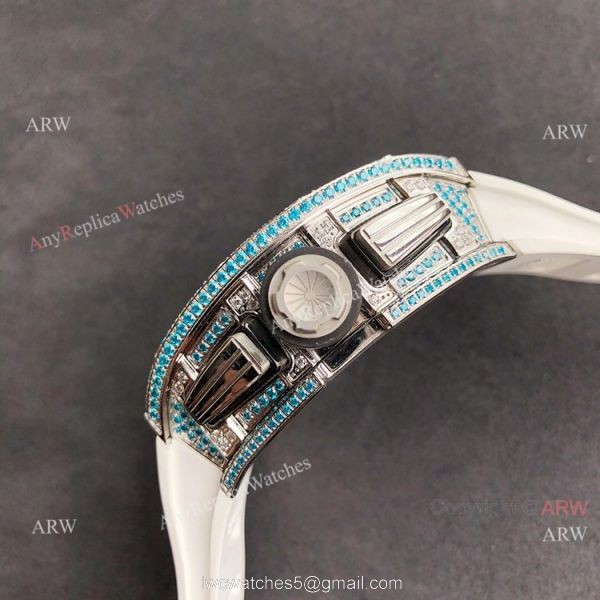 New Diamond Richard Mille RM 11-FM Flyback Chronograph Asia 7750 Watch Replica 4