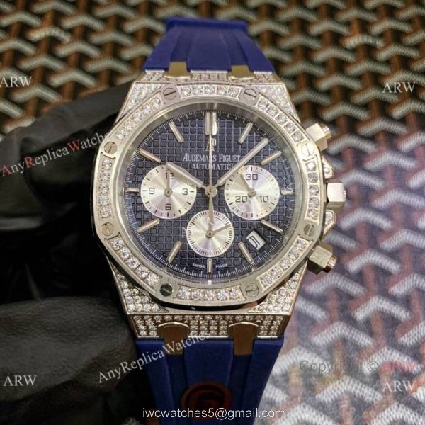 Iced Out Audemars Piguet Royal Oak Chronograph Watches 42mm for Men 4