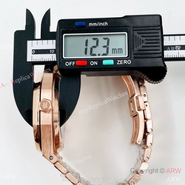 High Quality Audemars Piguet Rose Gold Royal Oak Blank Face Watch 4