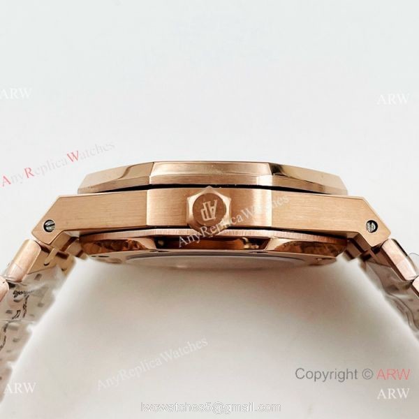 Copy Audemars Piguet Tourbillon Royal Oak Men Watch Rose Gold Case 4