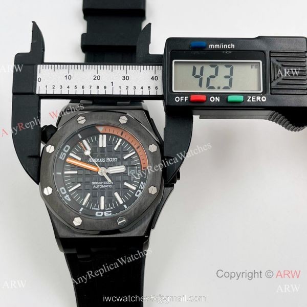 Best Replica Audemars Piguet Royal Oak Offshore Diver Watches Black Steel 4