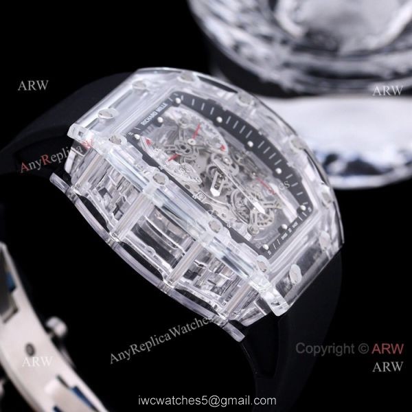 Replica Richard Mille RM 56 01 Sapphire Hublot Black Rubber Band Watch 4