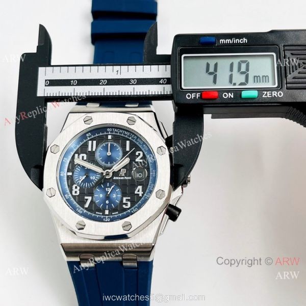 Copy Audemars Piguet Royal Oak Offshore Automatic 26470 Watch SS Gray Dial 4