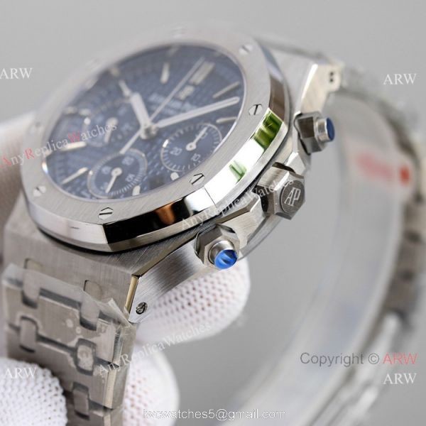 JH Audemars Piguet Royal Oak 7750 Chronograph Watch White Panda Dial 41mm 4
