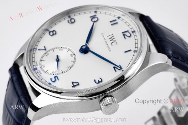Best IWC Portugieser 40mm For Men White Face IWC Zf Factory Replica Watch 4