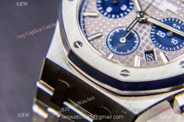 Grade 1A Swiss Copy Audemars Piguet Royal Oak ETA7750 Men Watch Stainless Steel Gray Dial 4