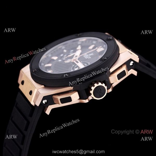 Best Copy Hublot Big Bang King Power VK Chronograph Watch Black and Rose Gold 4