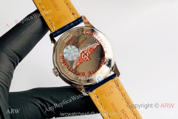 V7 Factory Swiss Breitling Navitimer 1 Automatic Blue Dial Watch SW200 Movement 4