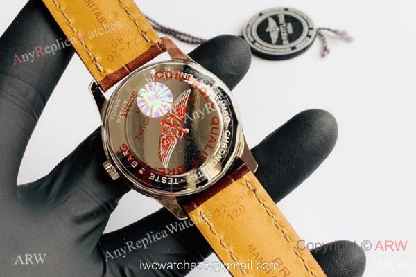V7 Factory Swiss Replica Breitling Navitimer 1 Watch Stainless Steel Brown Leather Strap 4