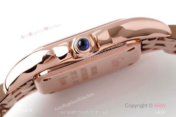 BV factory 1:1 Best Replica Panthere De Cartier 22mm Watch Rose Gold Case 4