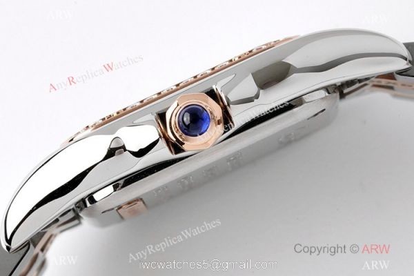 BV Factory Cartier Panthere De Two Tone Rose Gold Diamond Watch 22mm Swiss Quartz Movement 4