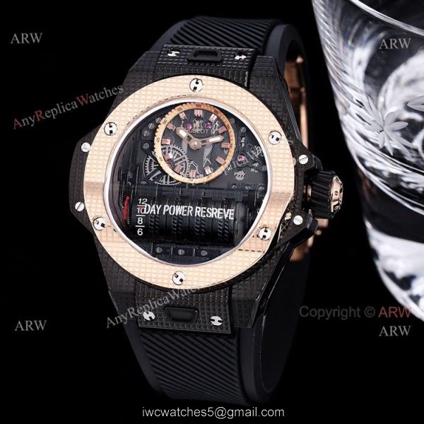 All Black Hublot Big Bang MP-11 Knockoff Watch 45mm With Black Rubber Strap 4