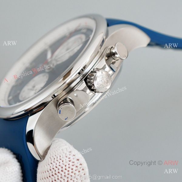 New Replica IWC Portugieser Yacht Club Chronograph Cal89361 Blue Dial Watch 4
