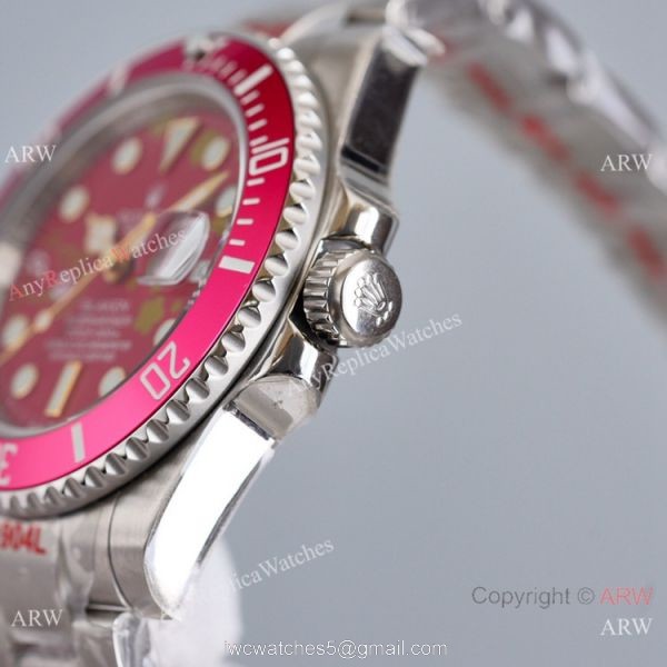 Swiss Grade Copy Rolex Blaken Submariner Limited Edition Watch Red Dial 4