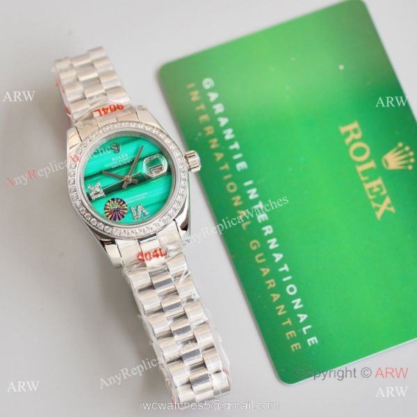 2021 Copy Rolex Datejust President Malachite Dial 28mm Watch Swiss Quality 4